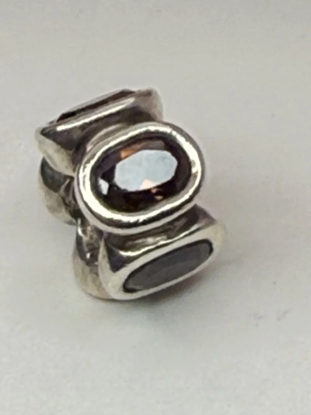 Pandora Retired Natural Light Smoky Quartz Sterling Silver Charm 790351SQ